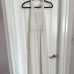*BUY 2 GET 1 FREE* White Beaded Maxi Gown